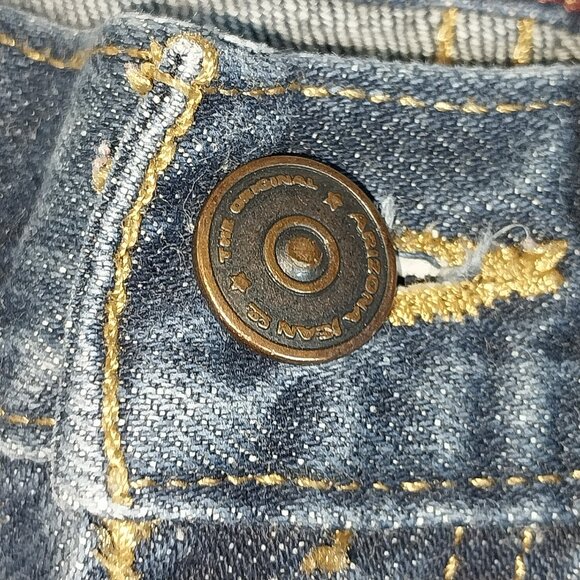 Arizona Jean Co Boys Size 8 Reg Relaxed Straight Blue Jeans - Picture 5 of 16